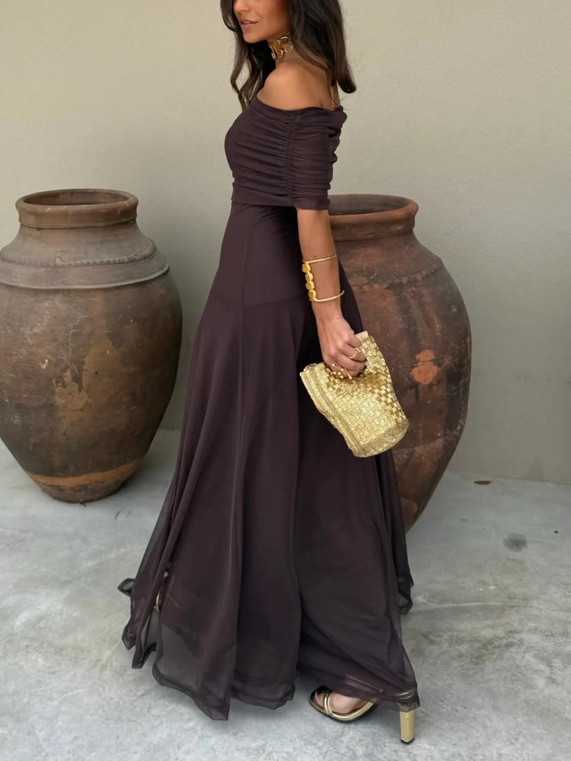 Anya Off Shoulder Maxi Dress