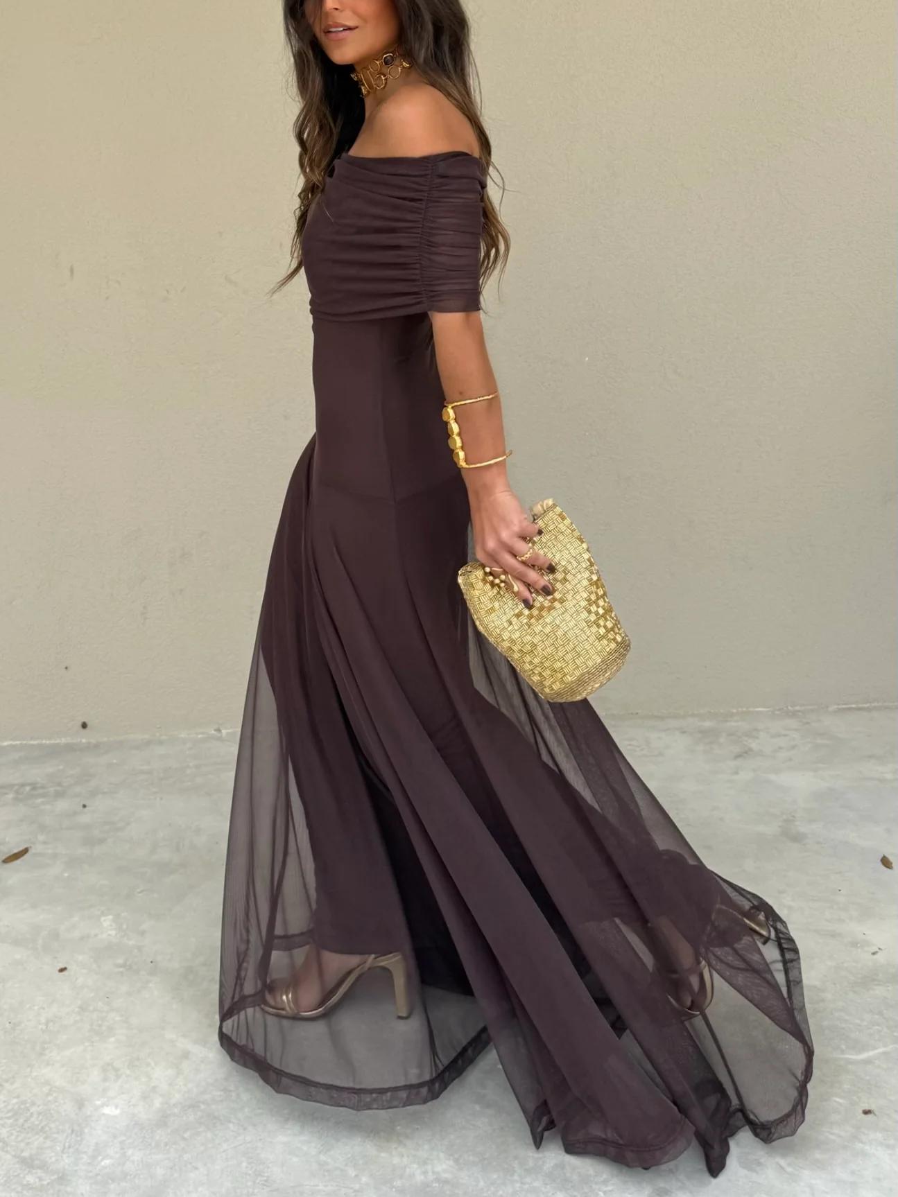 Anya Off Shoulder Maxi Dress