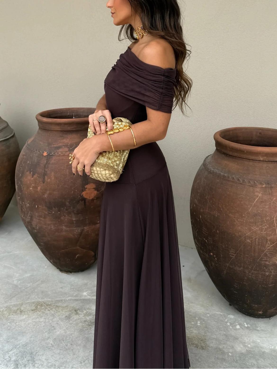 Anya Off Shoulder Maxi Dress