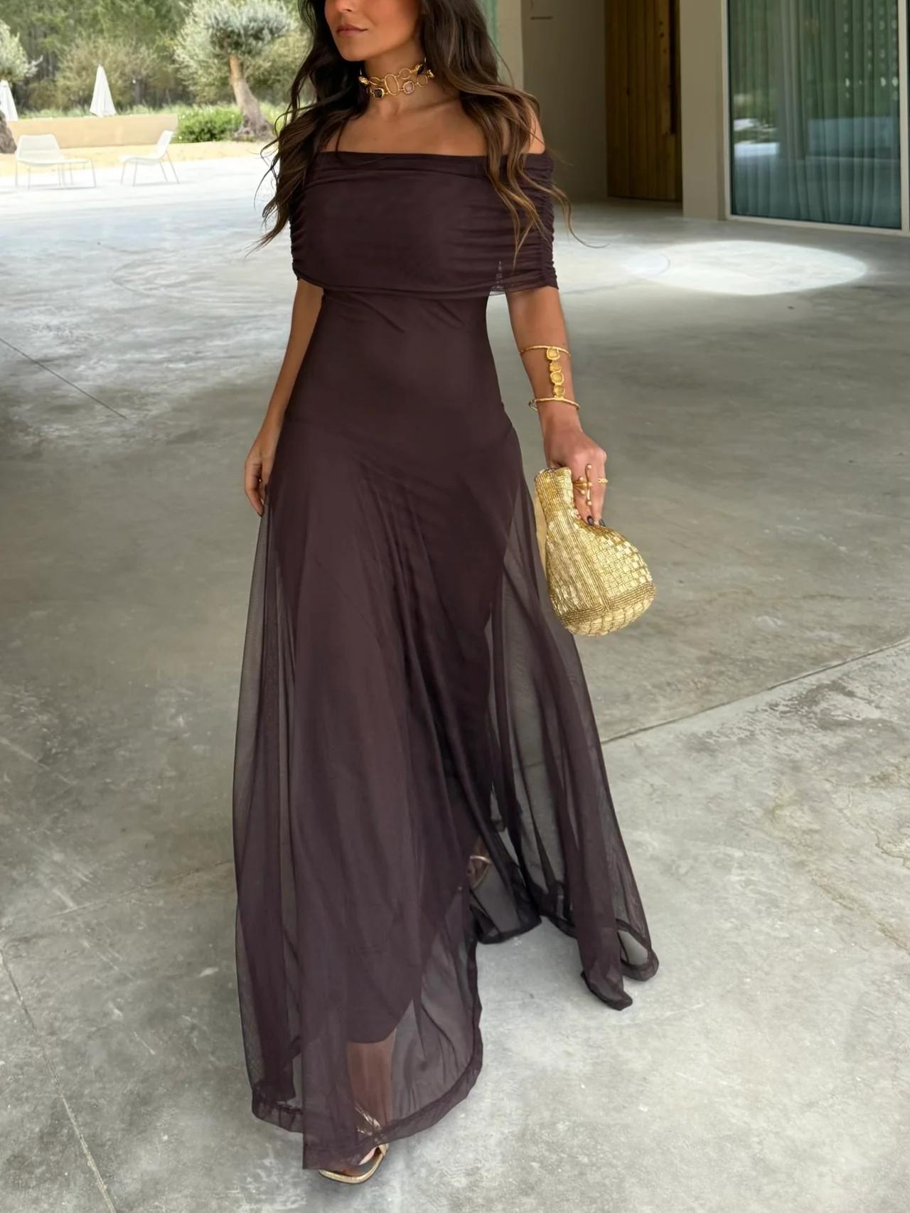 Anya Off Shoulder Maxi Dress