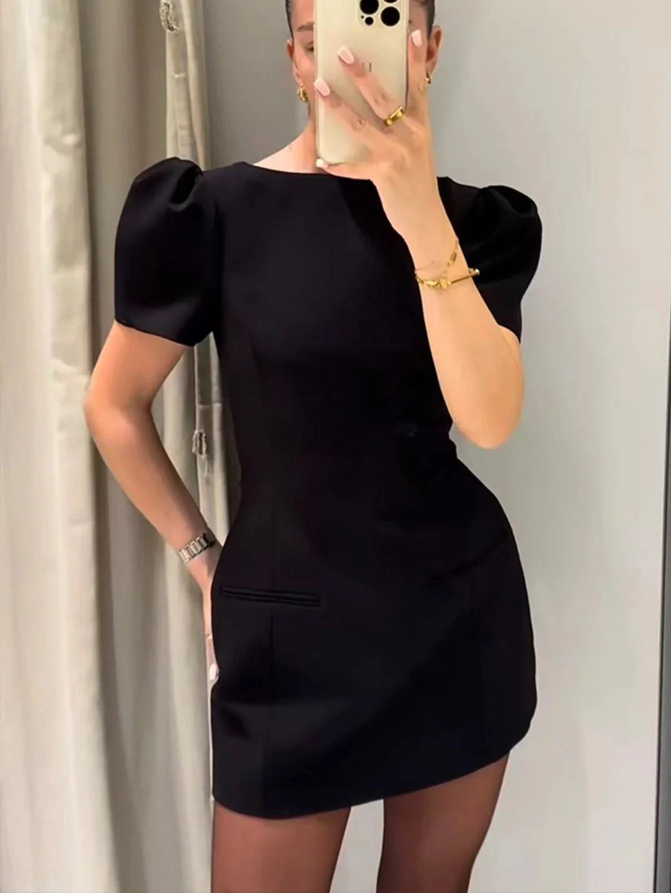 Darcy Puff Sleeve Mini Dress
