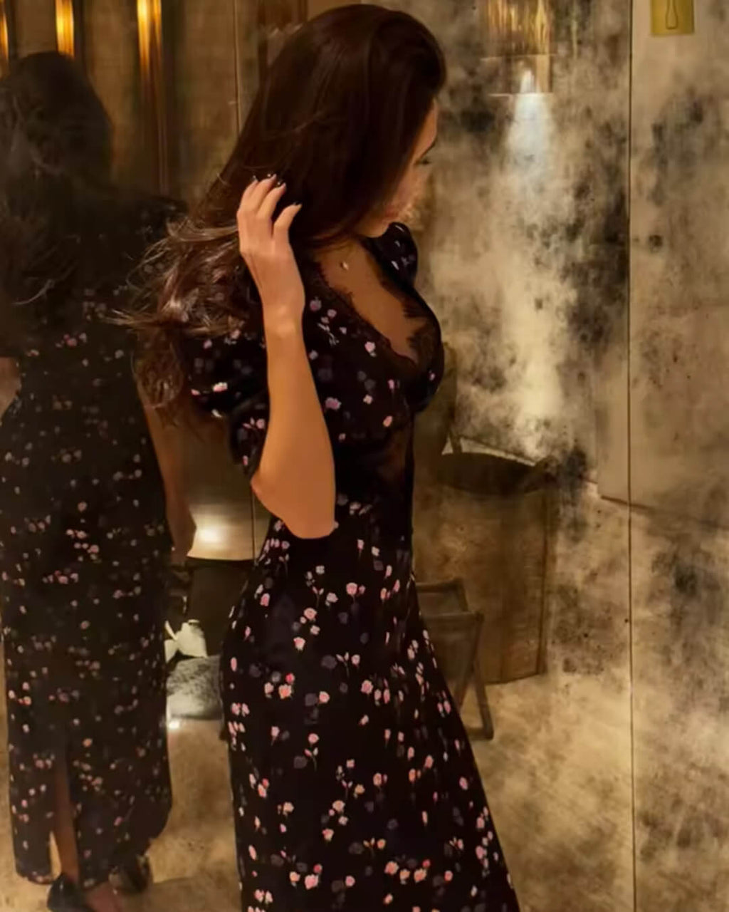 Diana Puff Sleeve Lace Dress