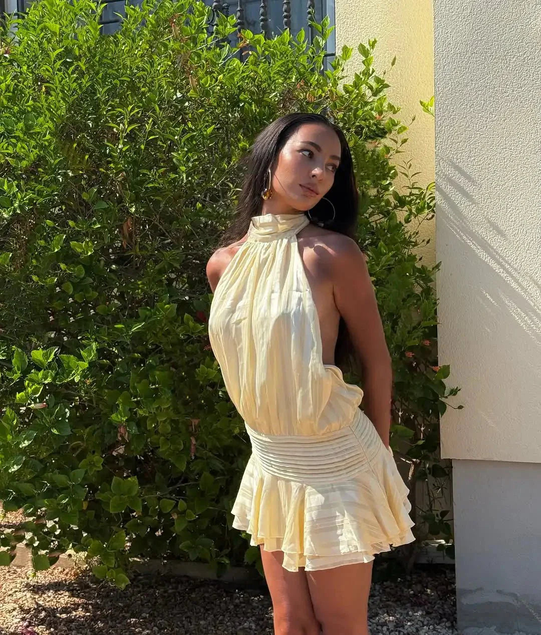 Ezra Backless Mini Dress