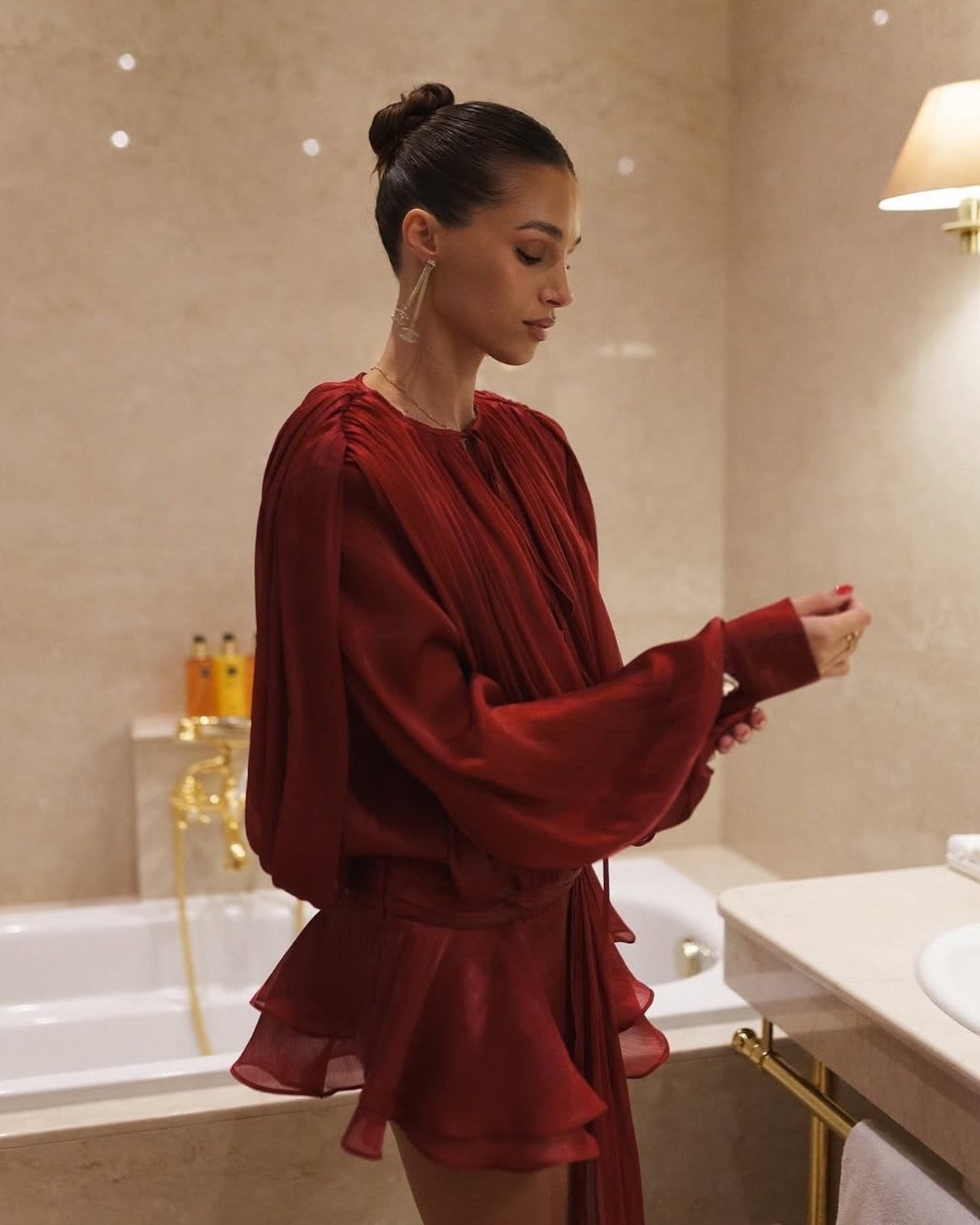 Grace Blouson Mini Dress