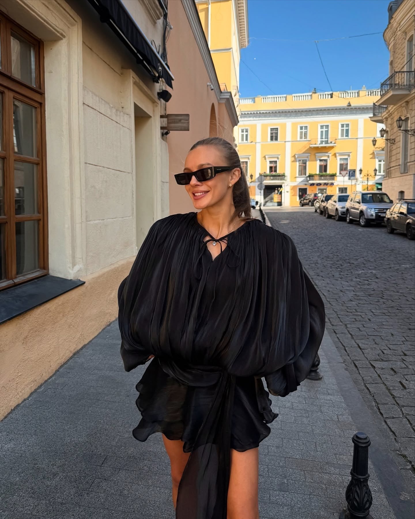 Grace Blouson Mini Dress