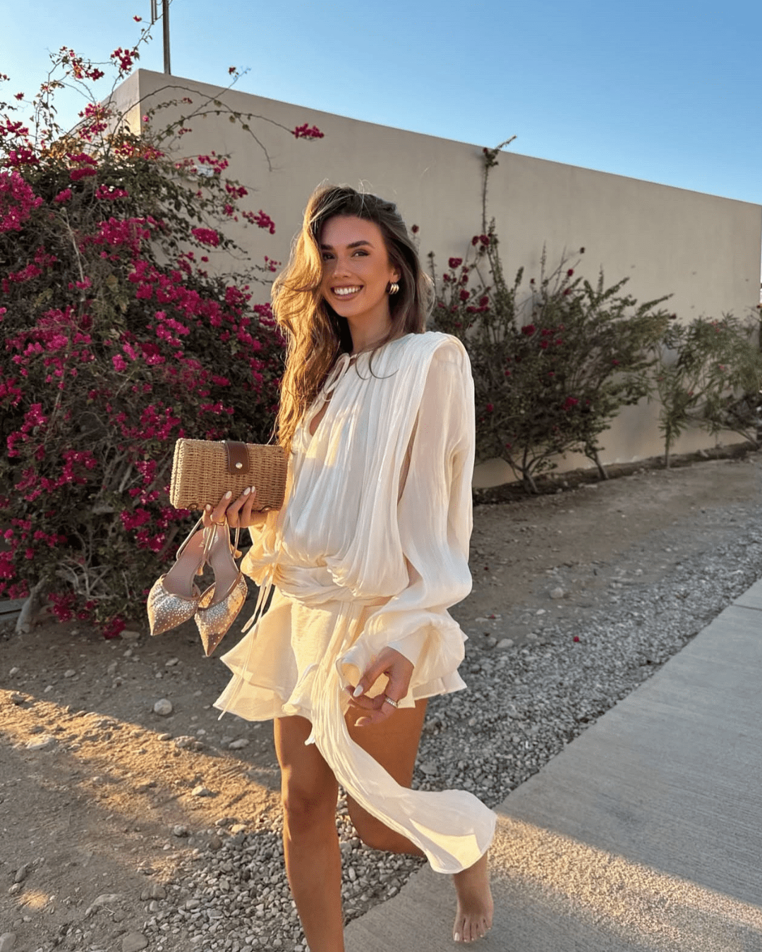 Grace Blouson Mini Dress