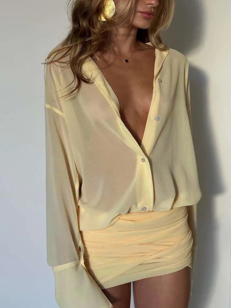 Heidi Long Sleeve Shirt Dress