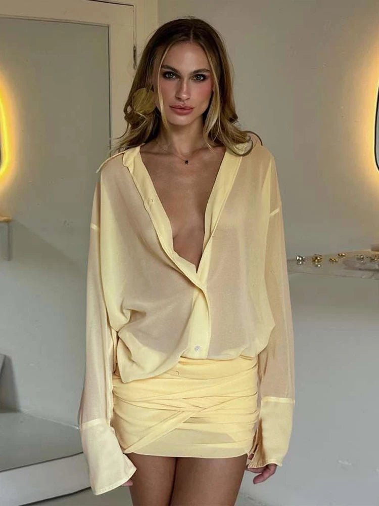 Heidi Long Sleeve Shirt Dress