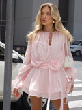 Irene Pleated Mini Dress