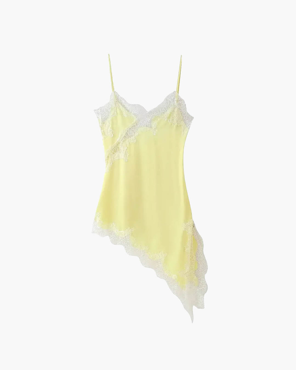 Kara Asymmetric Satin Mini Dress