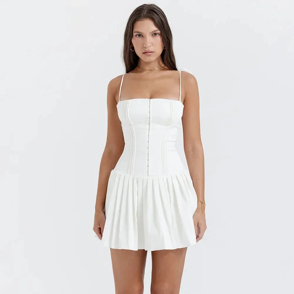 Karina Pleated Cami Mini Dress