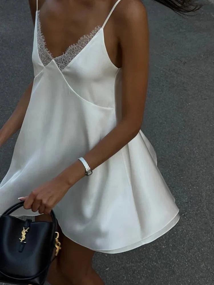 Kimberly Satin Mini Cami Dress