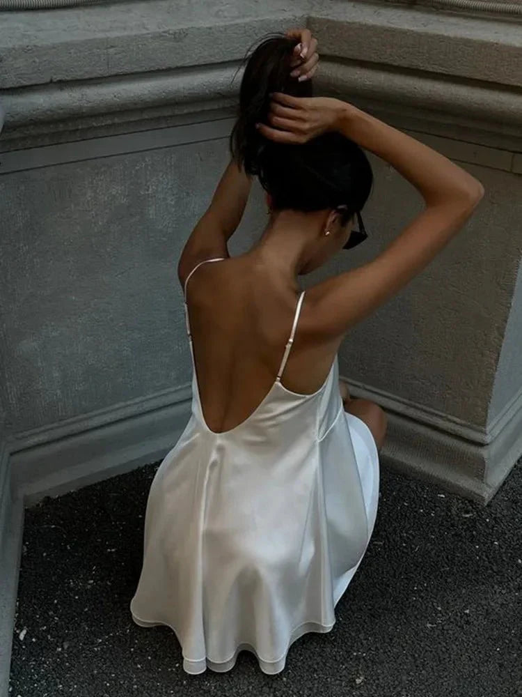 Kimberly Satin Mini Cami Dress