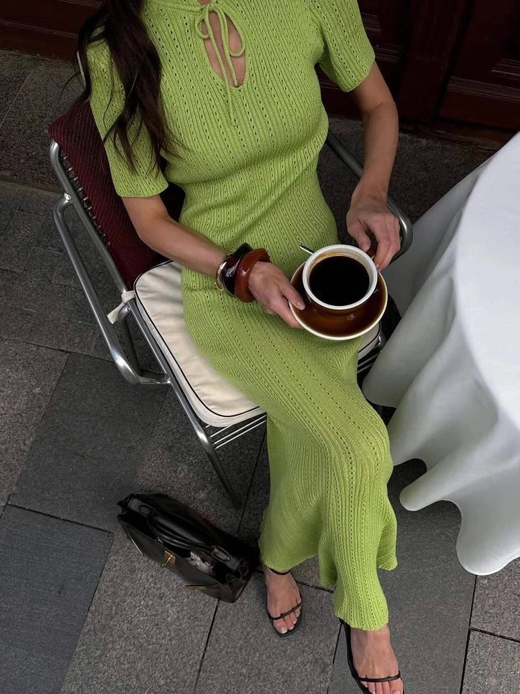 Nancy Bodycon Knitted Maxi Dress