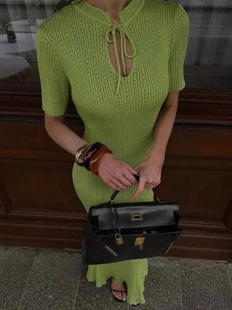 Nancy Bodycon Knitted Maxi Dress