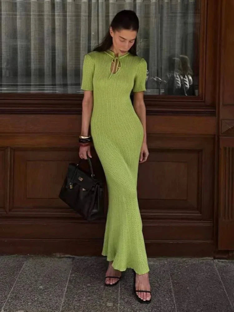 Nancy Bodycon Knitted Maxi Dress