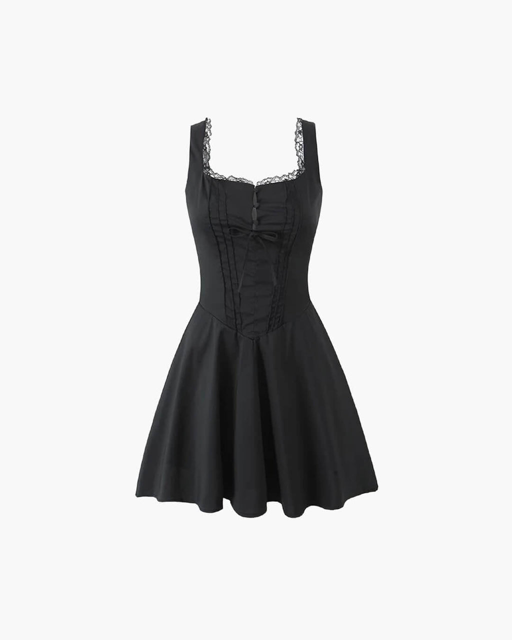 Rosa Lace-Up Back Mini Dress