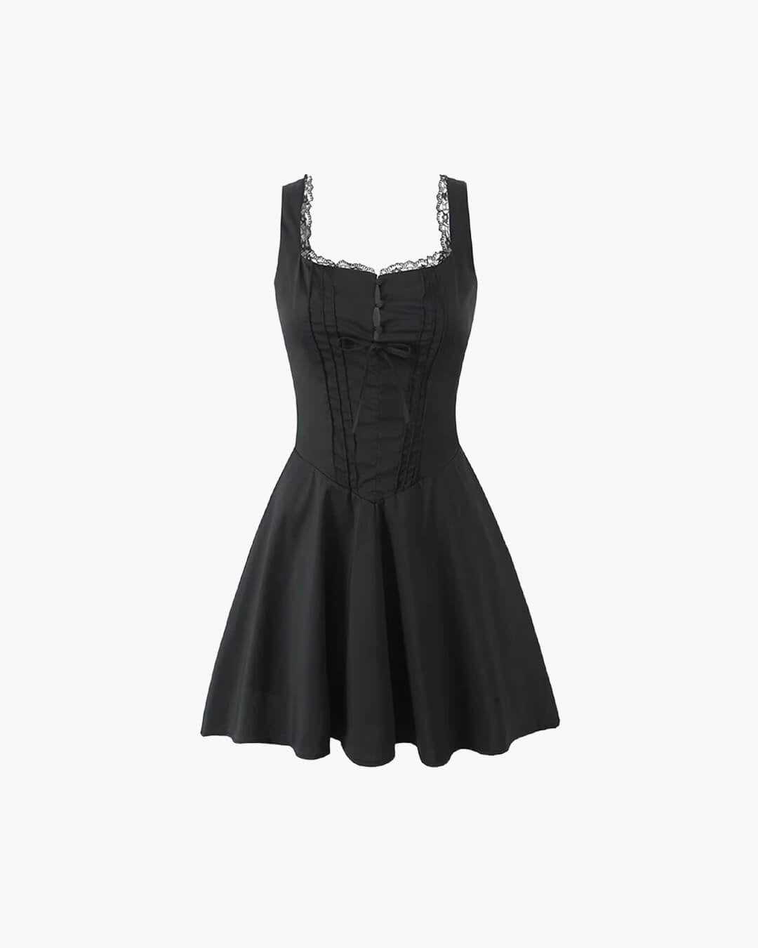 Rosa Lace-Up Back Mini Dress