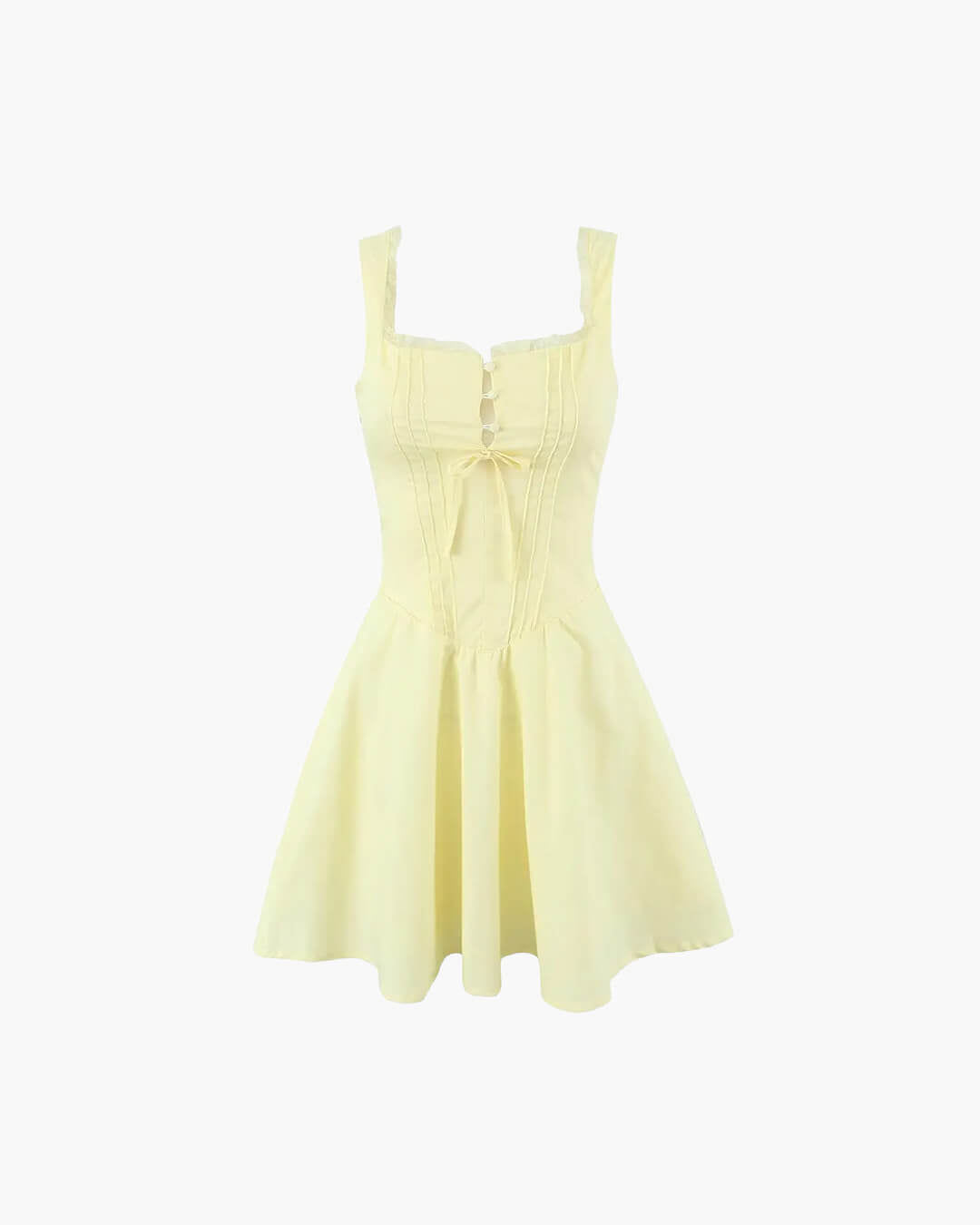 Rosa Lace-Up Back Mini Dress