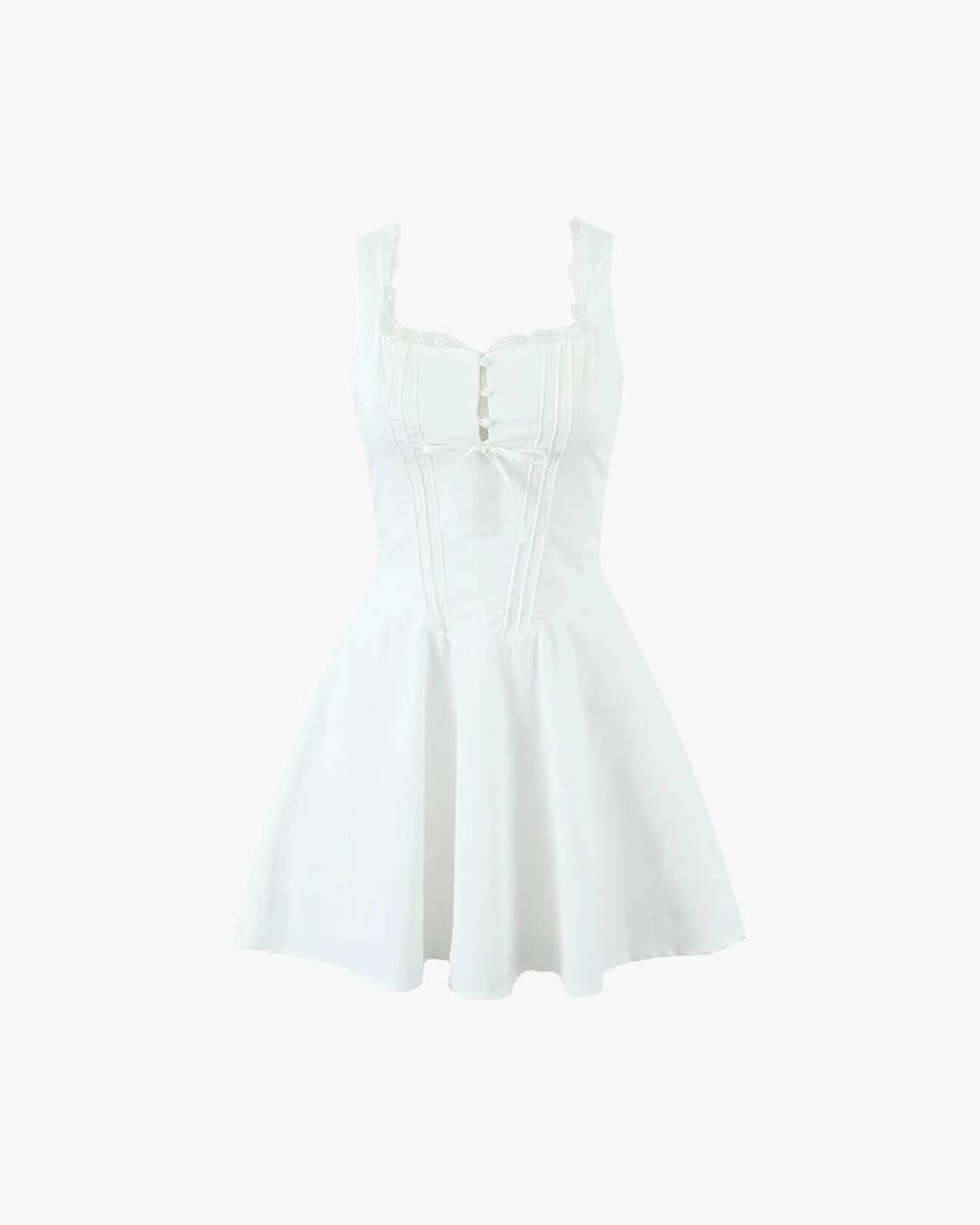 Rosa Lace-Up Back Mini Dress