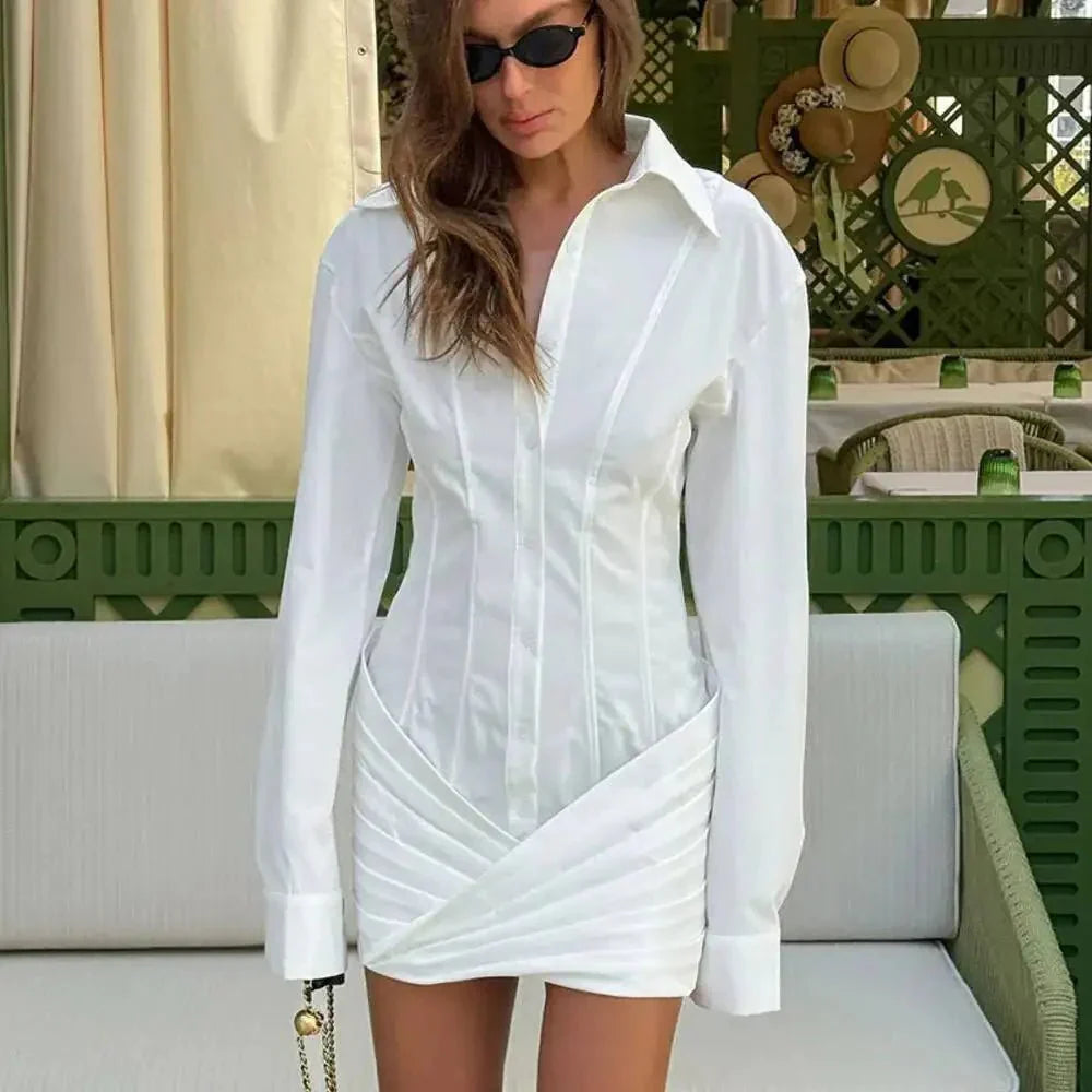 Milka Slim Long Sleeve Mini Dress