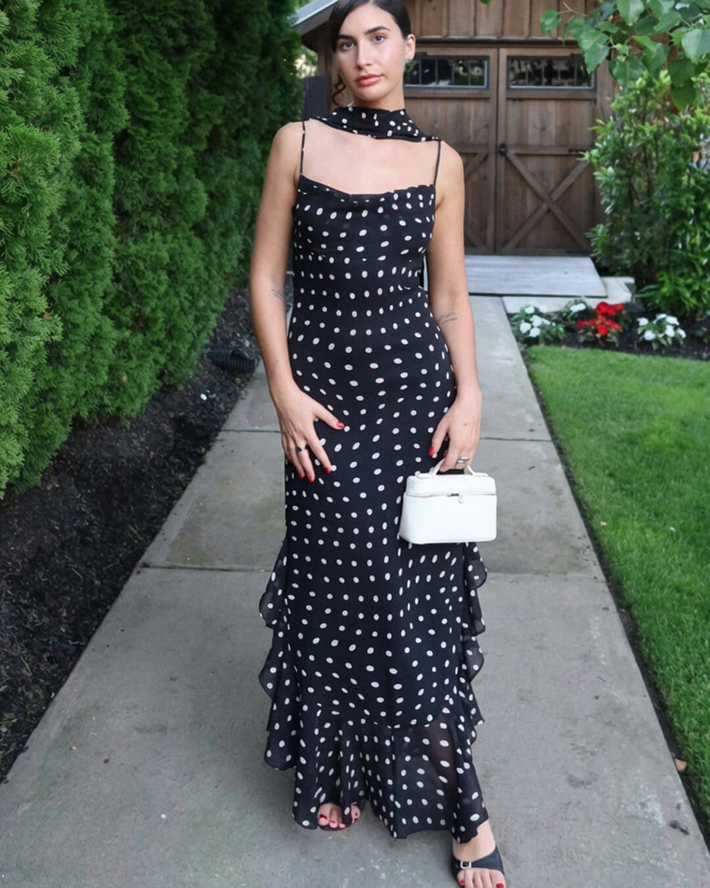 Valerie Polka Dot Maxi Dress